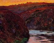 克劳德莫奈 - Valley of the Creuse, Sunset